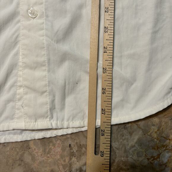 Clothing Arts Shirt Mens Medium White Cream P Cubed Button Up Travel - Picture 3 of 11